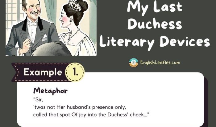 My last duchess literary devices