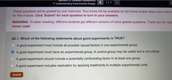 Simutext understanding experimental design answers