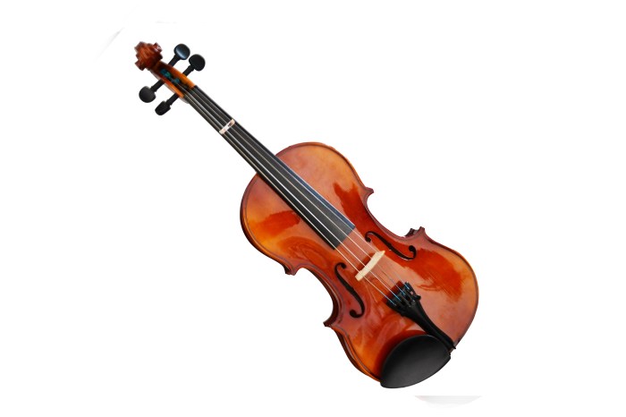 Which string instrument carries the melody in this short excerpt