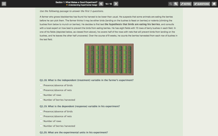 Simutext understanding experimental design answers