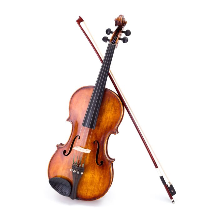 Which string instrument carries the melody in this short excerpt